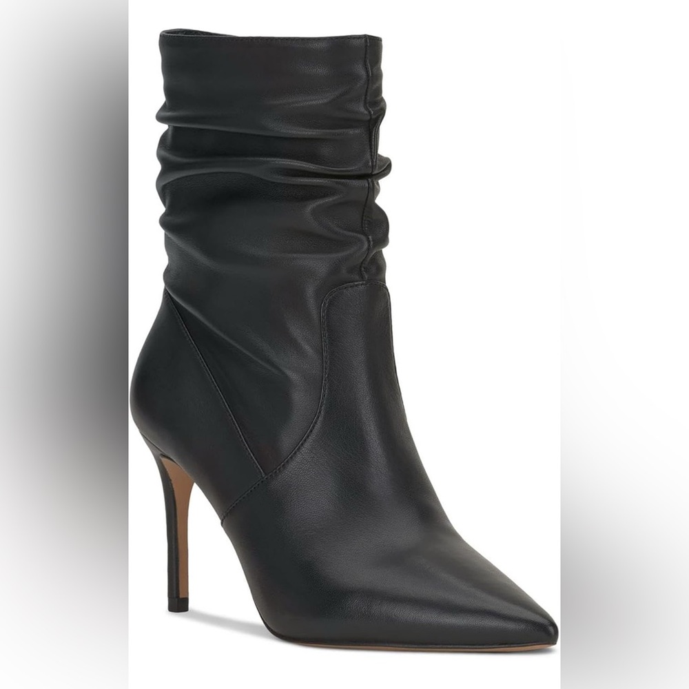Jessica Simpson Black Leather Bootie, Size 7.5